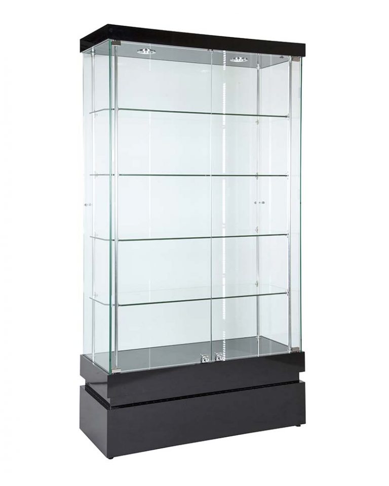 Frameless Display Glass Cabinet 1000x400x1900mm B Code 99070 Glass